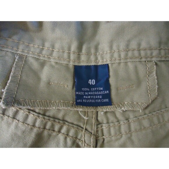 Full Blue Cargo Twill Shorts 100% Cotton Mens Size 40 Inseam 10" Khaki New - Picture 4 of 8